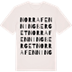 Vintage White t-shirt med Norra Fenningberget ordlek t-shirt