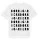 Norra Garberg ordlek t-shirt