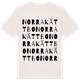 Vintage White t-shirt med Norra Kättbo ordlek t-shirt