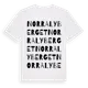 White t-shirt med Norra Lyberget ordlek t-shirt