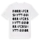 White t-shirt med Norra Pershyttan ordlek t-shirt