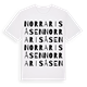 White t-shirt med Norra Risåsen ordlek t-shirt