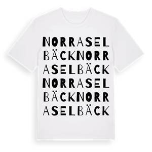 Norra Selbäck ordlek t-shirt – ekologisk bomull t-shirt från Pinshirt