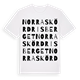 Norra Skördrisberget ordlek t-shirt