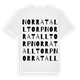 White t-shirt med Norra Talltorp ordlek t-shirt