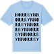 Blue Soul t-shirt med Norrbyn ordlek t-shirt