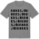 Mid Heather Gray t-shirt med Norrsjön ordlek t-shirt