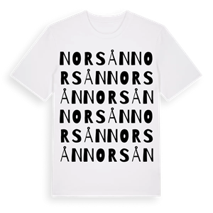 Norsån ordlek t-shirt – ekologisk bomull t-shirt från Pinshirt