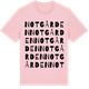 Pink Cotton t-shirt med Notgården ordlek t-shirt