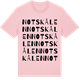 Pink Cotton t-shirt med Notskålen ordlek t-shirt