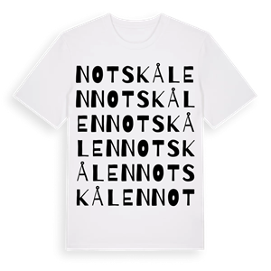 Notskålen ordlek t-shirt – ekologisk bomull t-shirt från Pinshirt