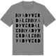 Mid Heather Gray t-shirt med Nya Dyverdalen ordlek t-shirt