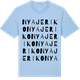 Blue Soul t-shirt med Nya Jeriko ordlek t-shirt