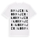 Nya Jeriko ordlek t-shirt