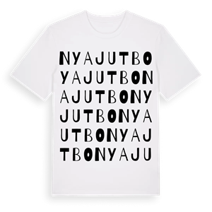 Nya Jutbo ordlek t-shirt – ekologisk bomull t-shirt från Pinshirt