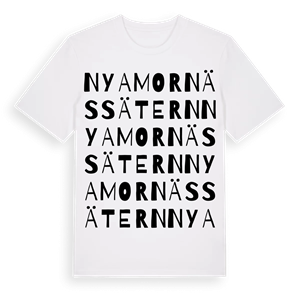 Nya Mornässätern ordlek t-shirt – ekologisk bomull t-shirt från Pinshirt