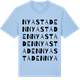 Blue Soul t-shirt med Nya staden ordlek t-shirt