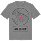 Mid Heather Gray t-shirt med Nya staden t-shirt