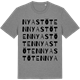 Mid Heather Gray t-shirt med Nya Stöten ordlek t-shirt