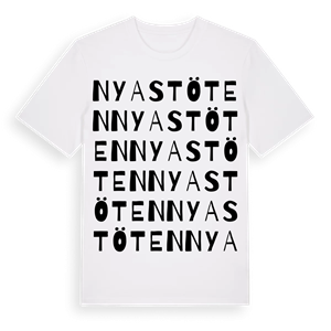 Nya Stöten ordlek t-shirt – ekologisk bomull t-shirt från Pinshirt
