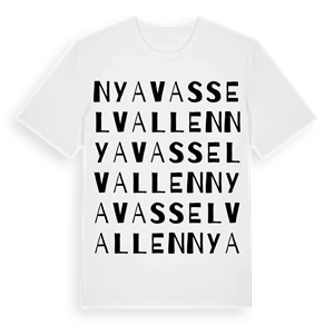 Nya Vasselvallen ordlek t-shirt – ekologisk bomull t-shirt från Pinshirt
