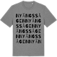Mid Heather Gray t-shirt med Nyängssågen ordlek t-shirt