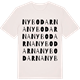 Vintage White t-shirt med Nybodarna ordlek t-shirt