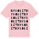 Pink Cotton t-shirt med Nybolet ordlek t-shirt