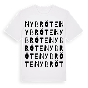 Nybröte ordlek t-shirt – ekologisk bomull t-shirt från Pinshirt