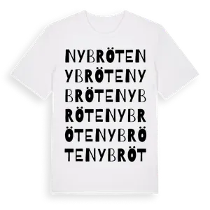 Nybröte ordlek t-shirt – ekologisk bomull t-shirt från Pinshirt