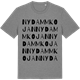 Mid Heather Gray t-shirt med Nydammkojan ordlek t-shirt