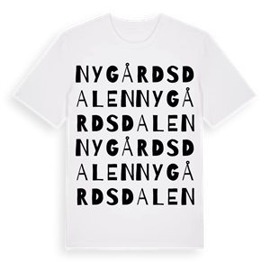 Nygårdsdalen ordlek t-shirt – ekologisk bomull t-shirt från Pinshirt