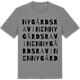 Mid Heather Gray t-shirt med Nygårdsravinen ordlek t-shirt