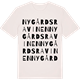 Vintage White t-shirt med Nygårdsravinen ordlek t-shirt