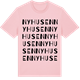 Pink Cotton t-shirt med Nyhusen ordlek t-shirt