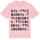 Pink Cotton t-shirt med Nykittheden ordlek t-shirt
