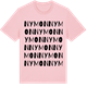 Pink Cotton t-shirt med Nymon ordlek t-shirt