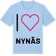 Blue Soul t-shirt med Jag älskar Nynäs t-shirt stort tryck