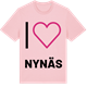 Pink Cotton t-shirt med Jag älskar Nynäs t-shirt stort tryck