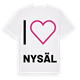 Jag älskar Nysäl t-shirt stort tryck