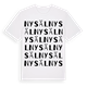 Nysäl ordlek t-shirt