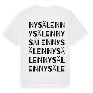 Nysälen ordlek t-shirt – ekologisk bomull t-shirt från Pinshirt