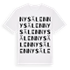 White t-shirt med Nysälen ordlek t-shirt