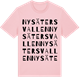 Pink Cotton t-shirt med Nysätersvallen ordlek t-shirt
