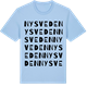 Blue Soul t-shirt med Nysveden ordlek t-shirt