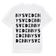 Nysveden ordlek t-shirt
