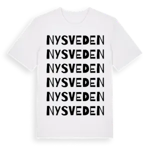 Nysveden ordlek t-shirt – ekologisk bomull t-shirt från Pinshirt