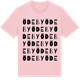 Pink Cotton t-shirt med Ödeby ordlek t-shirt