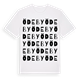 White t-shirt med Ödeby ordlek t-shirt