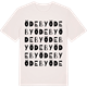 Vintage White t-shirt med Ödeby ordlek t-shirt